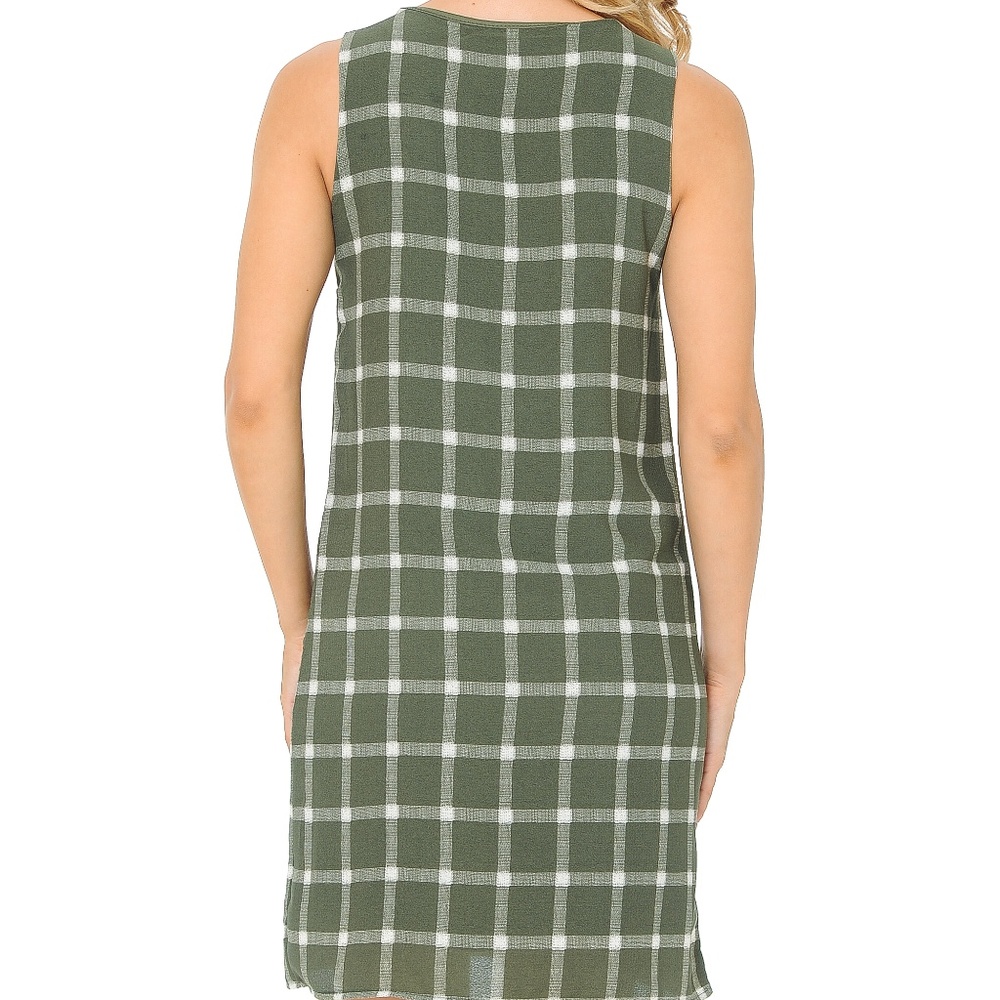 PRINT WOVEN SLEEVELESS DRESS - Picture 4 of 4
